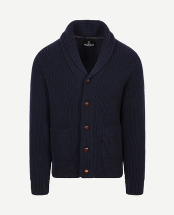 Vest shawl hartland donkerblauw