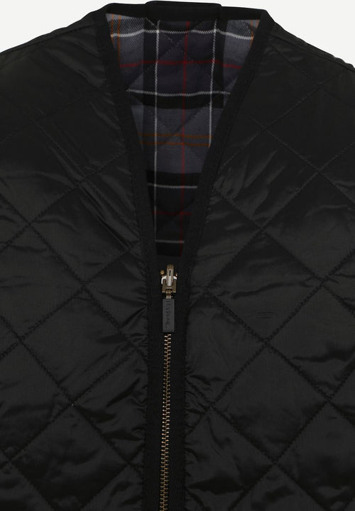 Barbour voering quilted zip-in zwart