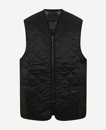 Barbour voering quilted zip-in zwart