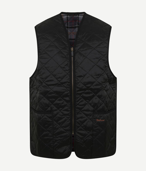 Barbour voering quilted zip-in zwart