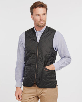 Barbour voering quilted zip-in zwart