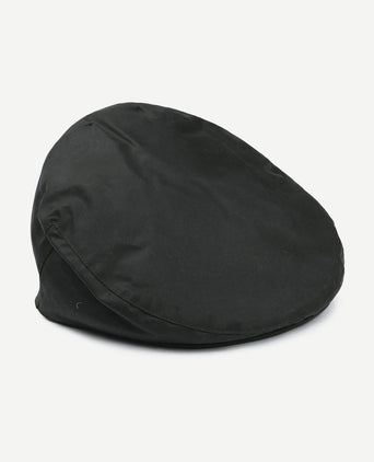 Wax flat cap donkergroen
