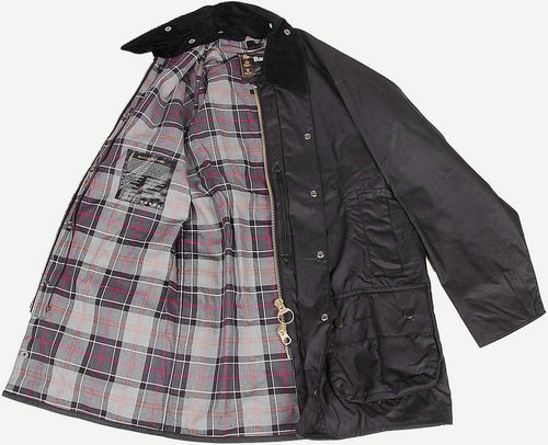 Barbour waxjas Beaufort zwart | Regular-fit