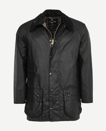 Barbour waxjas Beaufort zwart | Regular-fit