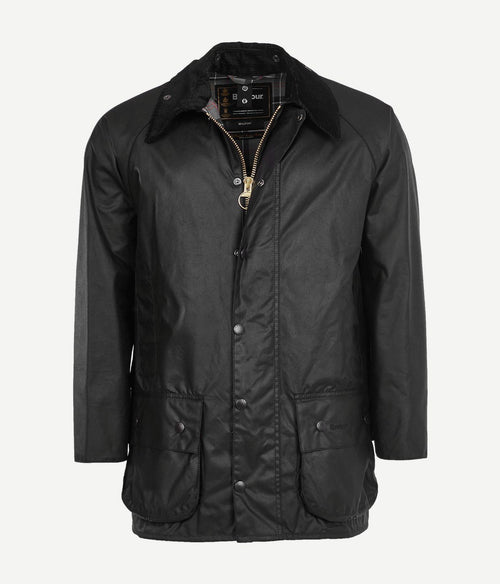 Barbour waxjas Beaufort zwart | Regular-fit