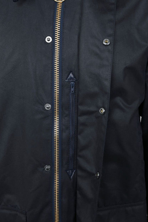 Barbour waxjas Beaufort donkerblauw | Regular-fit