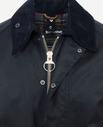 Barbour waxjas Beaufort donkerblauw | Regular-fit