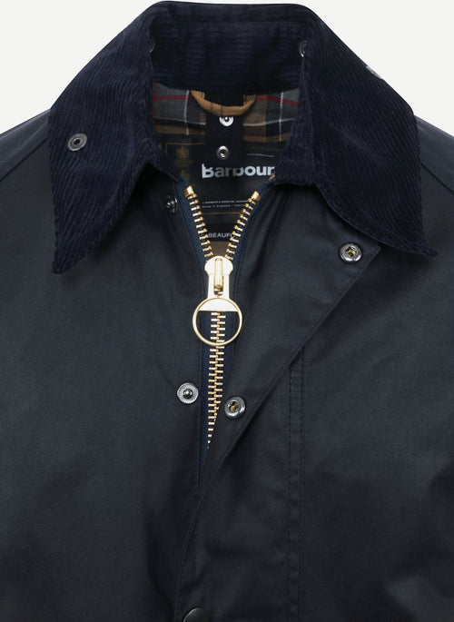 Barbour waxjas Beaufort donkerblauw | Regular-fit