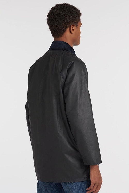 Barbour waxjas Beaufort donkerblauw | Regular-fit