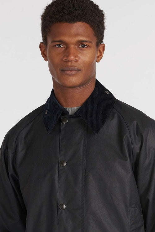 Barbour waxjas Beaufort donkerblauw | Regular-fit