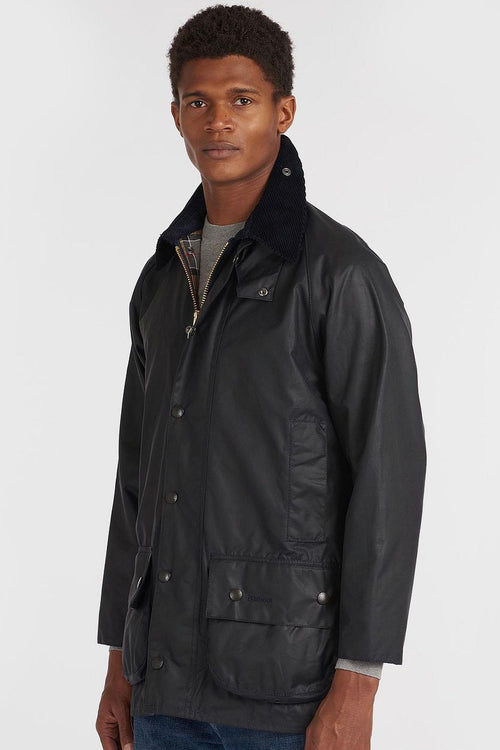 Barbour waxjas Beaufort donkerblauw | Regular-fit