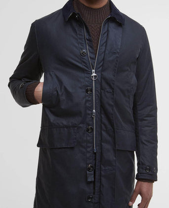 Barbour waxjas mac donkerblauw | Regular-fit
