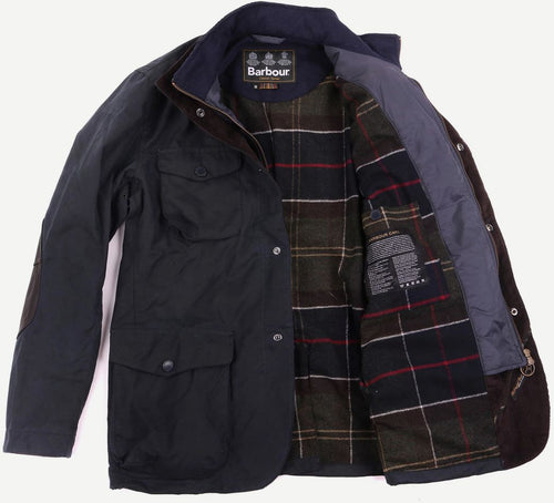 Barbour waxjas ogston donkerblauw | Regular-fit