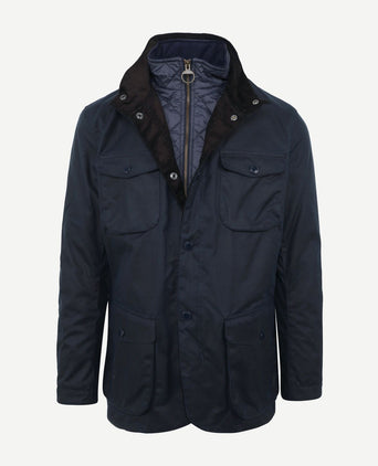 Barbour waxjas ogston donkerblauw | Regular-fit