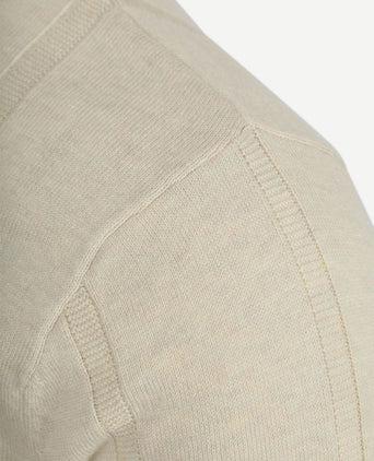 Wellburn knitted polo ecru