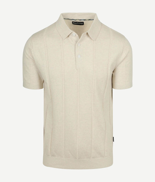 Wellburn knitted polo ecru
