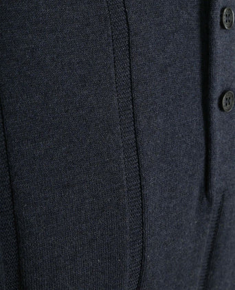 Wellburn knitted polo donkerblauw