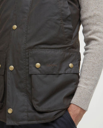 Westmoreland wax bodywarmer olijfgroen