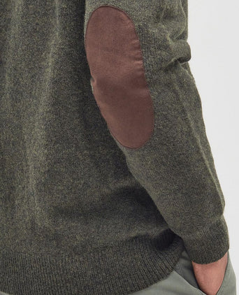 Barbour zip vest lamswol donkergroen | Regular-fit