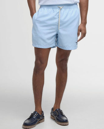 Barbour zwemshort logo lichtblauw