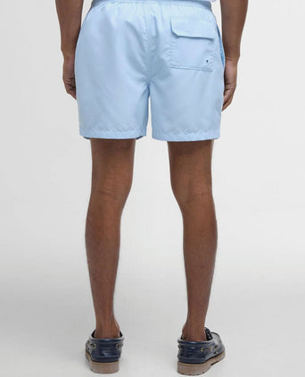 Barbour zwemshort logo lichtblauw