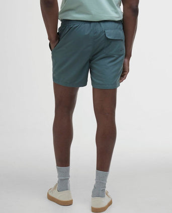 Zwemshort logo vintage teal