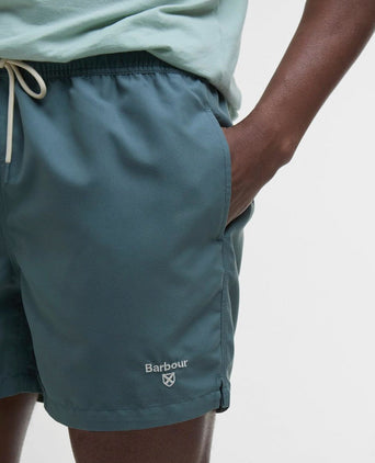 Zwemshort logo vintage teal