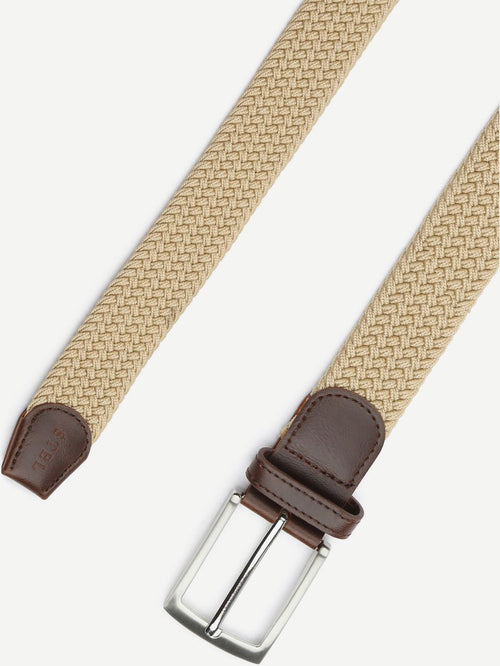 Suitable geweven riem beige