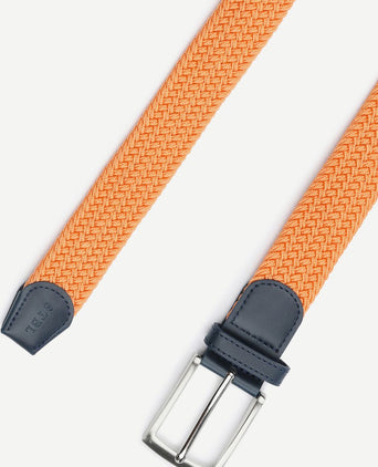 Suitable geweven riem oranje