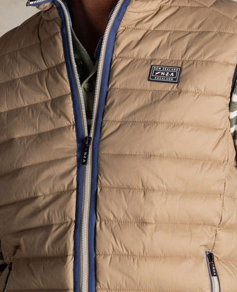 Bodywarmer puffer beige