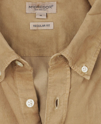 Overhemd corduroy beige