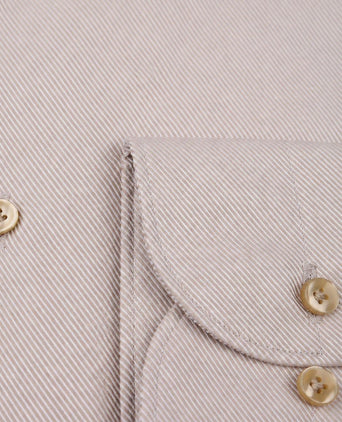 Heavy twill overhemd beige