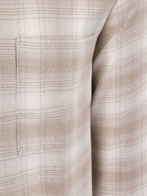 Shirt check beige