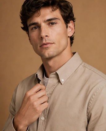 The tommy overhemd beige