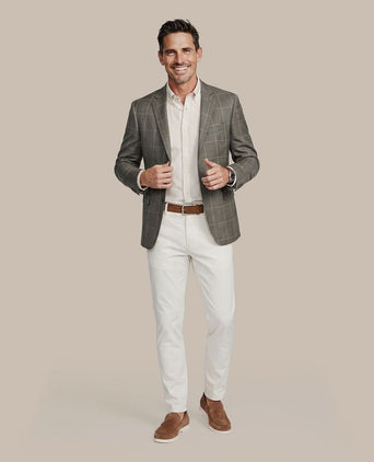 Overhemd linen cotton streep sand