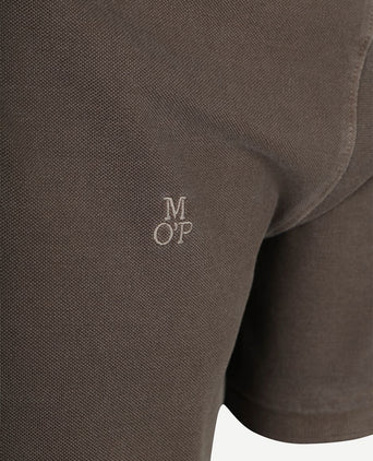 Poloshirt piqué nickle bruin