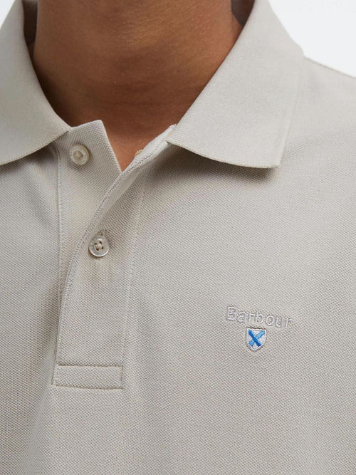 Pique polo beige