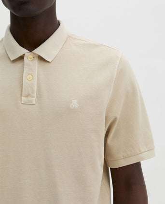 Poloshirt piqué oat beige