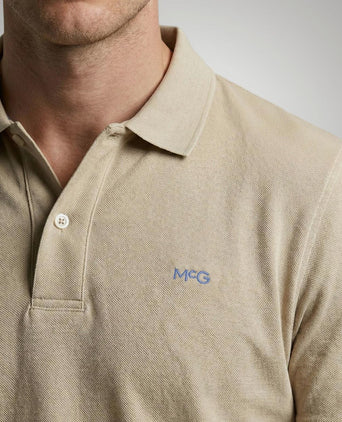 Piqué polo sand