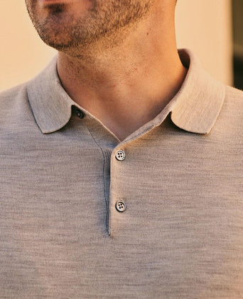 Polo rishi merinowol beige