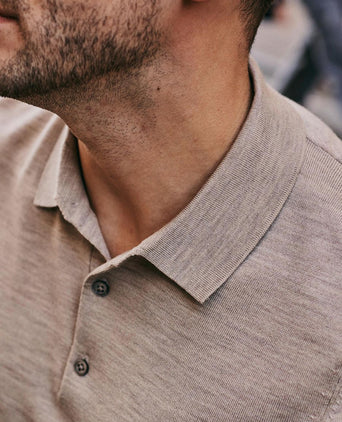 Polo rishi merinowol beige