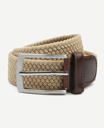 Suitable geweven riem beige