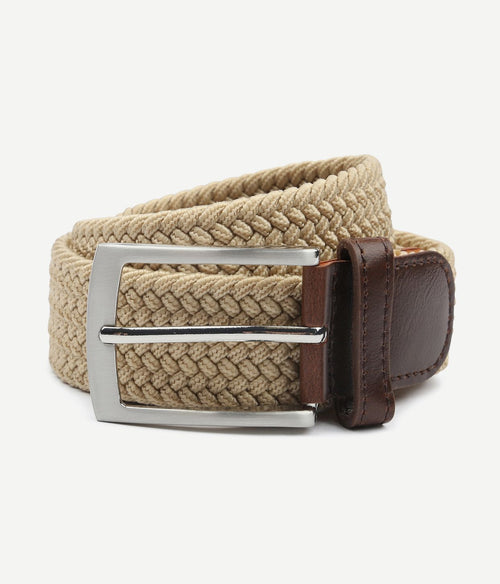 Suitable geweven riem beige