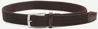 Suitable geweven riem bruin