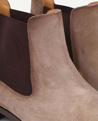 Chelsea boot suede beige