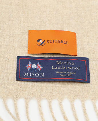 Suitable sjaal merino wol ecru