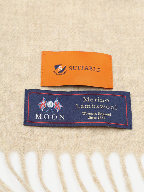 Suitable sjaal merino wol ecru