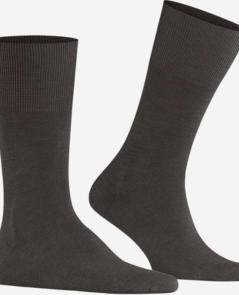 Falke airport sok donkerbruin melange