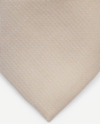 Zijde stropdas beige