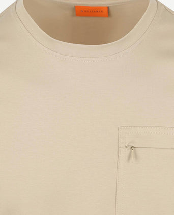 T-shirt sonny pocket beige